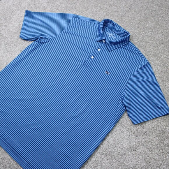 Vineyard Vines Polo Shirt Men XL Blue Polyester Stretch Performance S/S Pullover - Picture 3 of 14